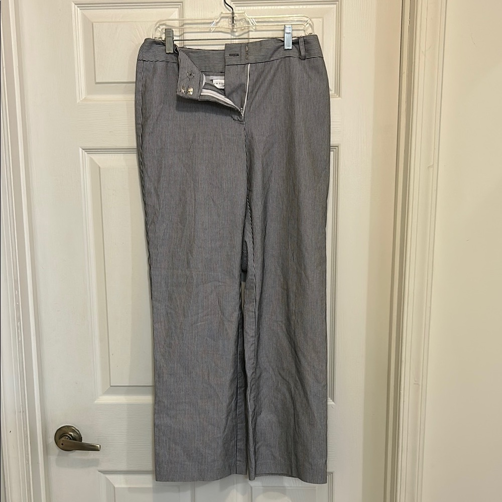 Wide Leg Pinstripe Dress Pants